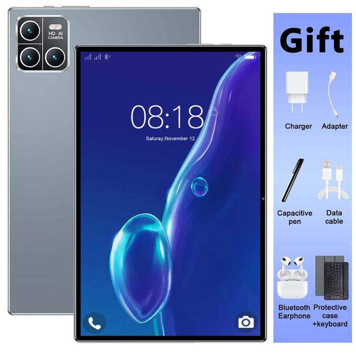 Tablet Android 13 de 14 núcleos, 16 GB de RAM, 1 TB de ROM, batería de 20000 mAh, cámara de 16 MP y 32 MP, 5G, WiFi, dispositivo portátil para uso diario, aprendizaje, visualización de medios, regalo, 2026