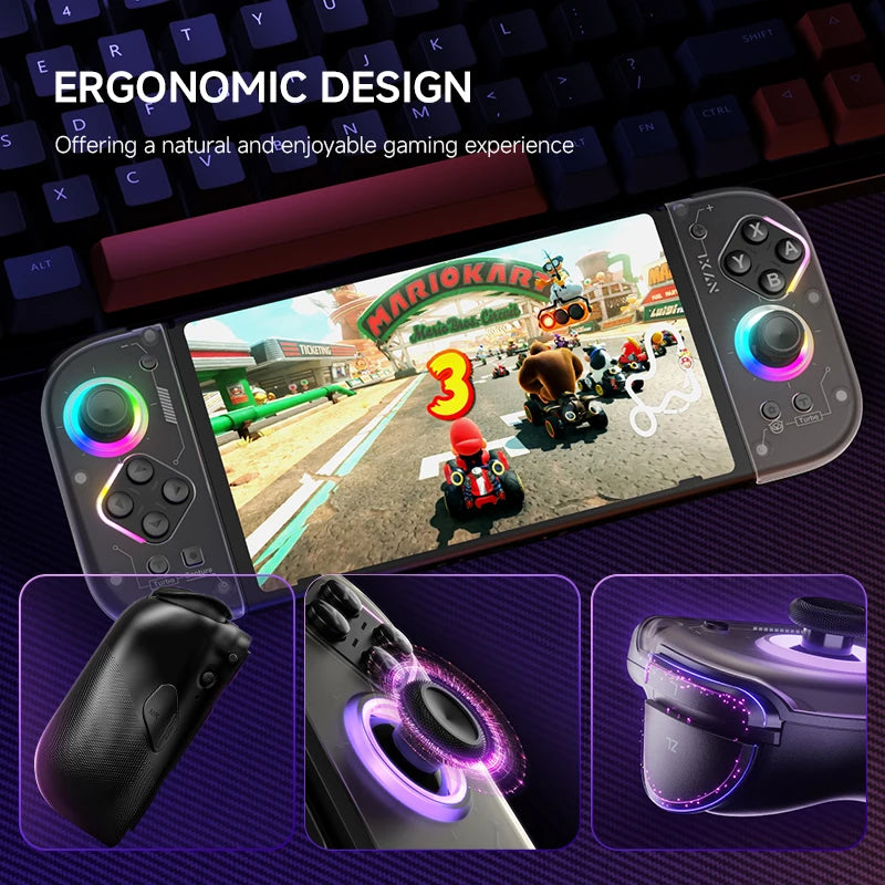 Control Inalámbrico para Juegos NYXI Hyperion 2 Compatible con el Modo de Mesa y el Modo Portátil de Switch para 2 Jugadores