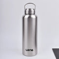 Botella de agua deportiva de acero inoxidable de gran capacidad, taza de agua resistente de una sola capa, botella de metal, artículos para beber, para acampar, deportes, gimnasio, 1 ud.
