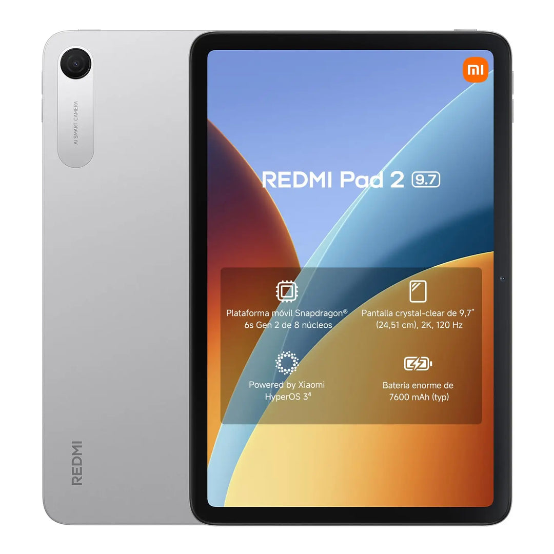 XIAOMI REDMI Pad 2 9,7”  Tablet  4GB+128GB  batería de 7600 mAh,Cámara trasera de 8 MP  Versión España（sin cargador）