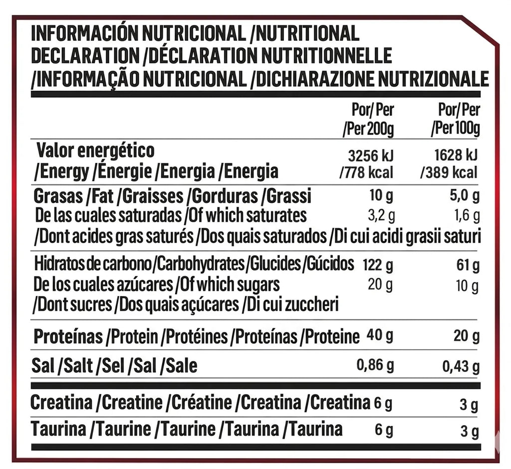 King Nutrition Gainer Colossus Mass 3Kg proteina creatina carbohidratos + 200g de creatine monohydrate