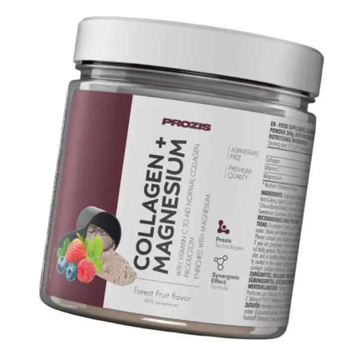 Colágeno + Magnesio (300 g) - Prozis  Con vitamina C  Alta calidad  Deliciosos sabores