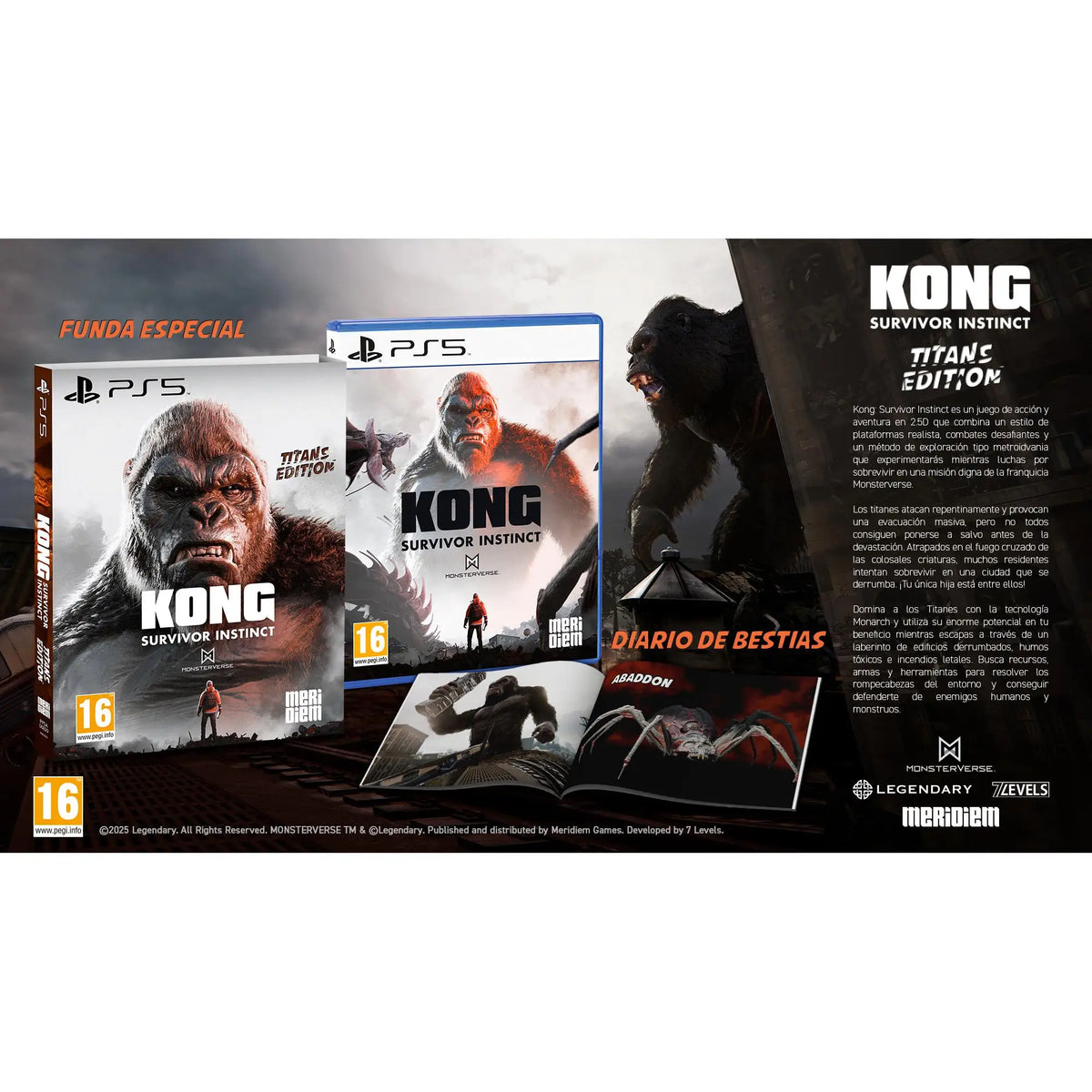 Kong Survivor Instinct Titans Edition - PS5 - Nuevo Precintado - PAL España - Meridiem