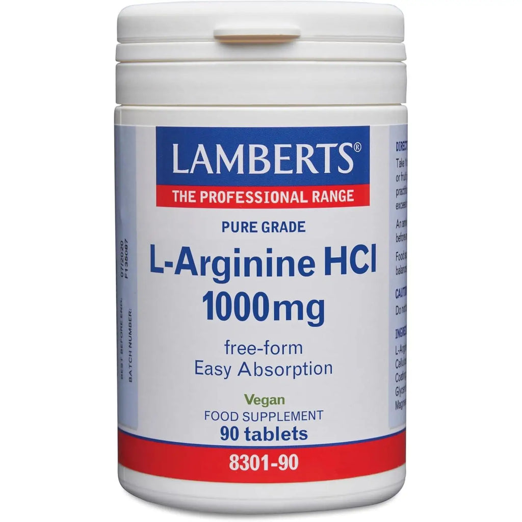 Lamberts L-Arginina HCl 1000 mg - 90 Tabletas