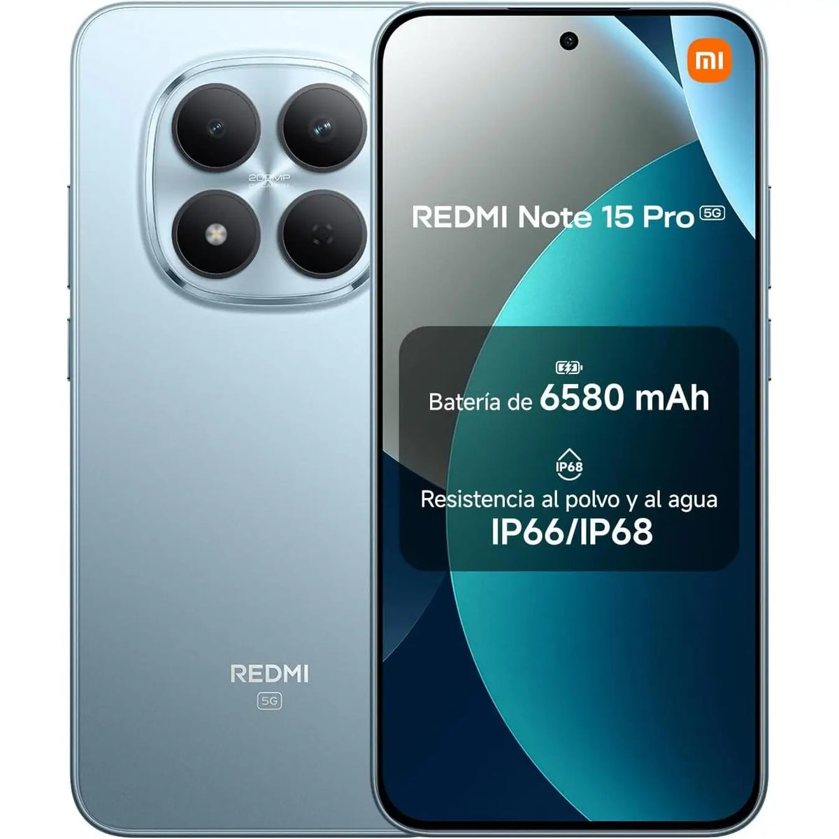 Xiaomi REDMI Note 15 Pro 5G - Smartphone 6.83" AMOLED, MediaTek Dimensity 7400-Ultra, 200MP Camera, 6580mAh Battery, 8GB/256GB or 12GB/512GB, IP66/IP68 Waterproof, CE Certified, 5G Connectivity.