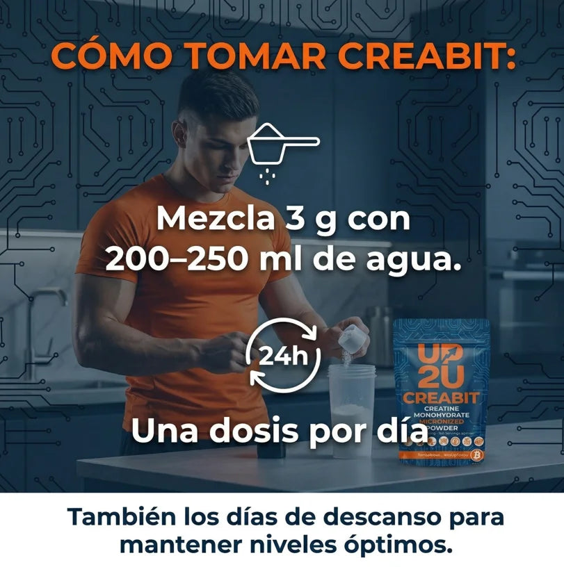 Creatina Monohidrato 500gr micronizada 200 MESH en polvo, +5 Meses de suministro, 166 Porciones, 3g por Porción, Sin Sabor, 100% Pura sin Aditivos, Alta Solubilidad, Incluye Dosificador