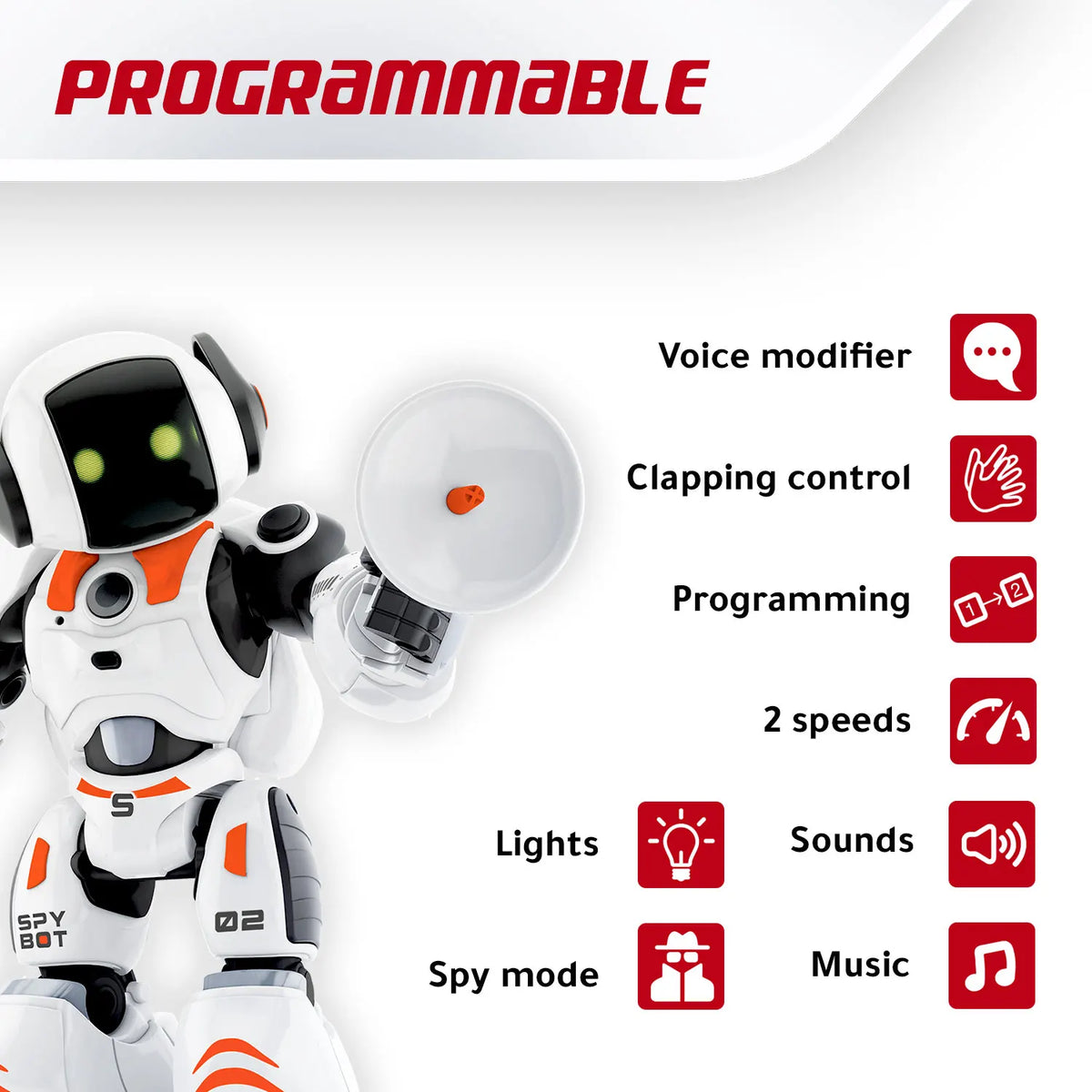 Xtrem bots james - robot toy |   Robot children 5 6 7 8 years |   Smart robot |   Toys for children 5 years or more |   Remote control robot for children