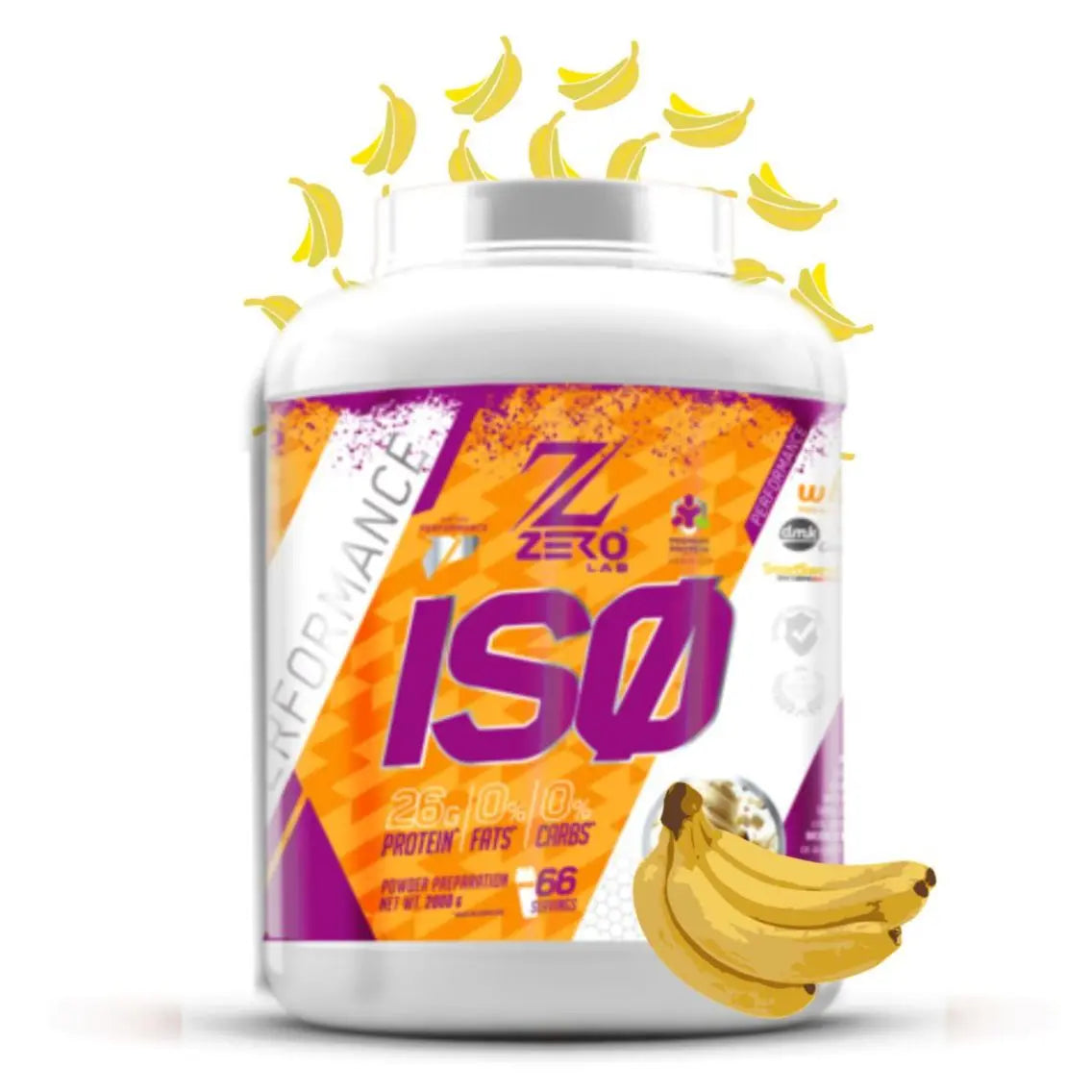 ISO PROTEIN - Proteína ISO 1kg-2kg Zerolab - AISLADO de proteína de suero de leche WHEYCO®. La mejor calidad para la recuperación muscular. Bajo en grasas, sin azucares añadidos.
