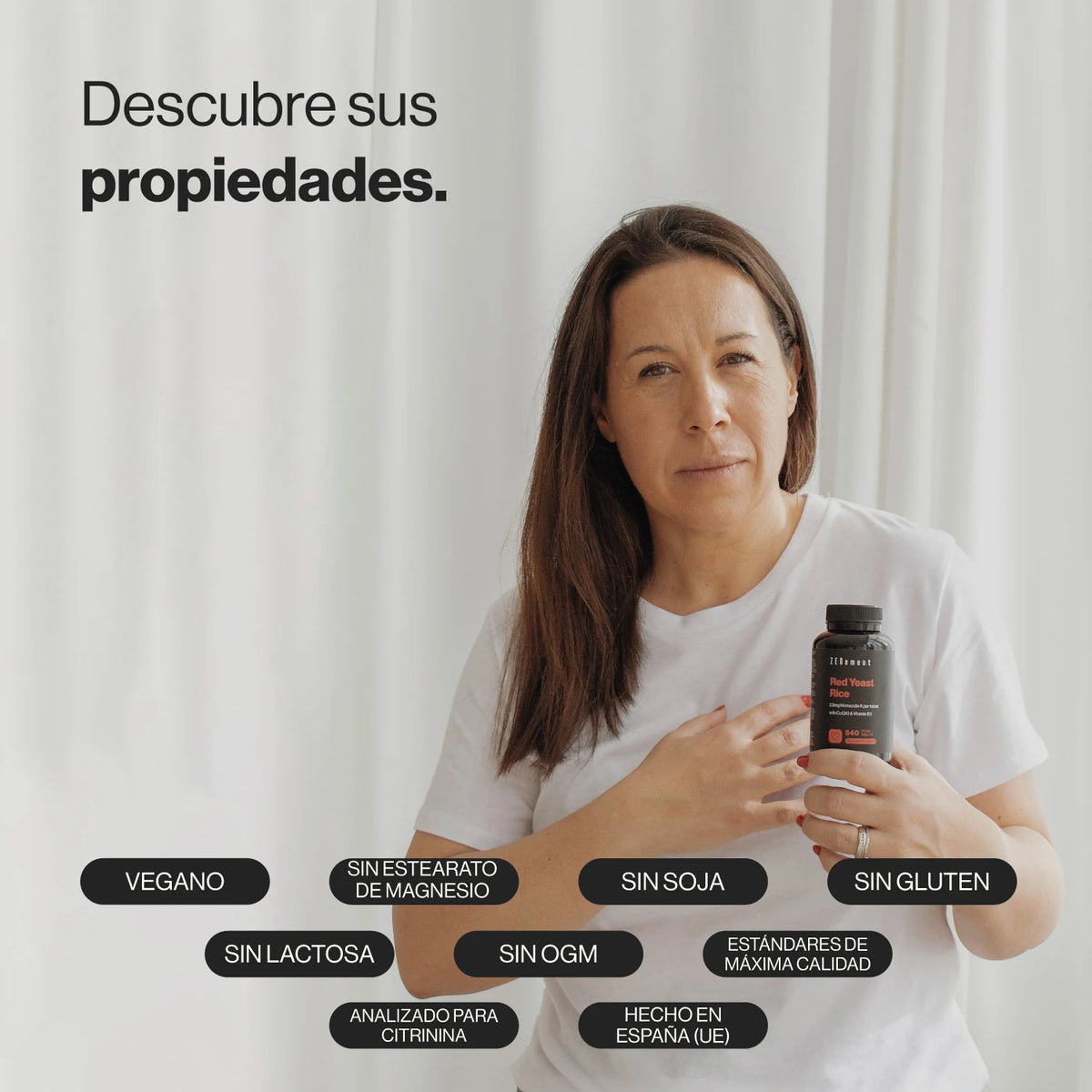 Levadura Roja de Arroz con 2,9 mg de Monacolina K, 10 mg de CoQ10 + 4 mg de Vitamina B3 - 540 Comprimidos Zenement