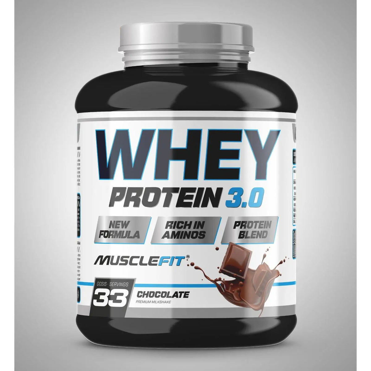 WHEY 3.0 BLEND PROTEIN 1kg MUSCLEFIT ENTREGAS 24/48 HORAS