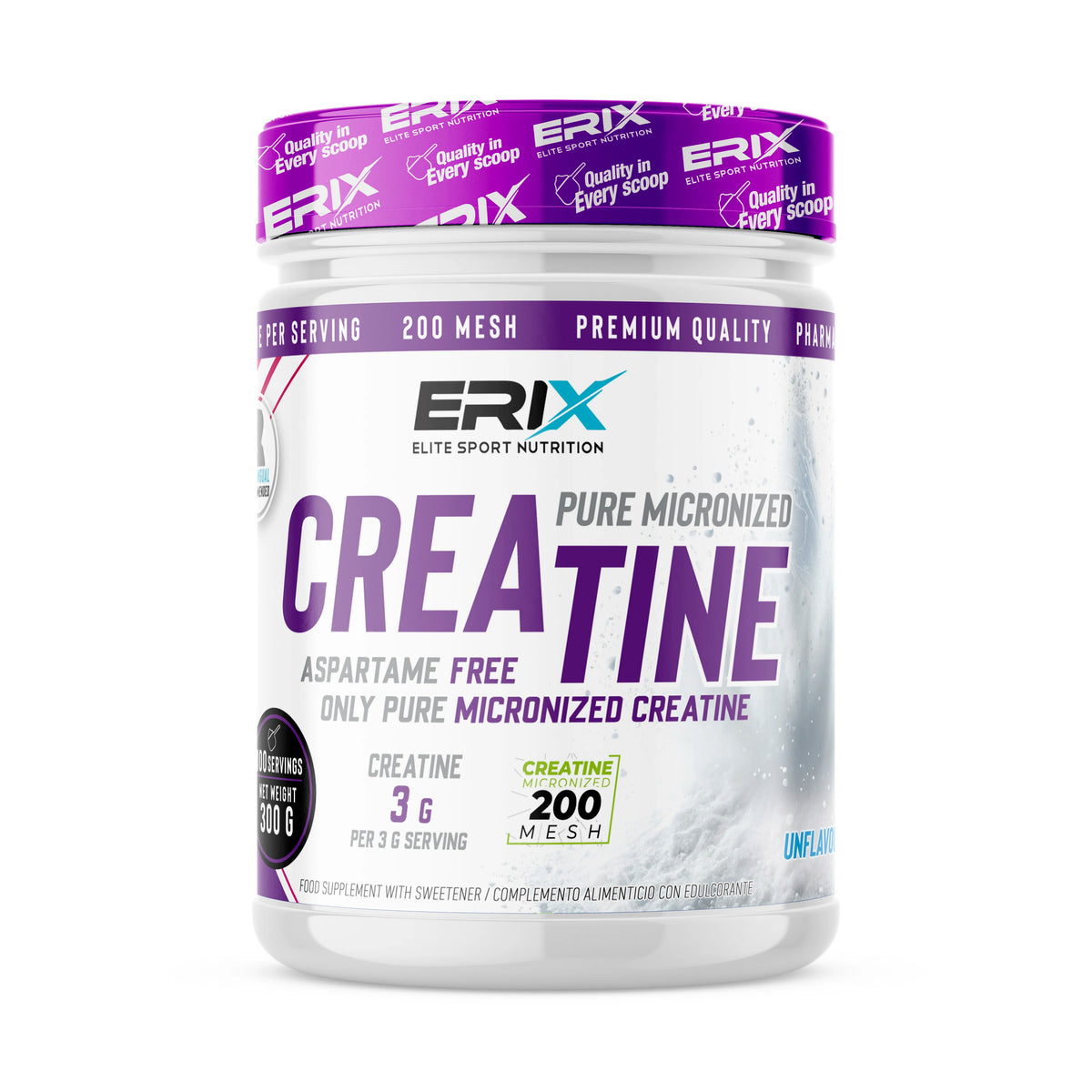 ERIX Nutrición Creatina Neutra 300 gr.
