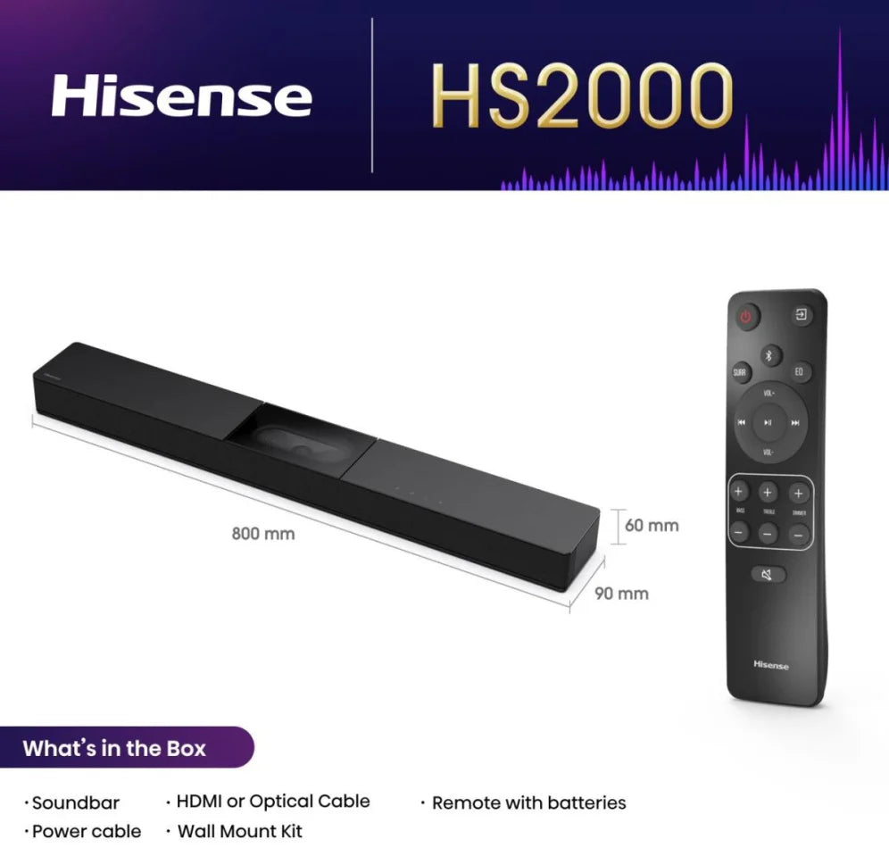 Hisense hs2000 2.1 channels 240 w