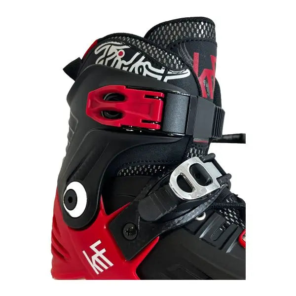 KRF PATÍN FREESKATE AJUSTABLE HARD FIRST BLACK/RED