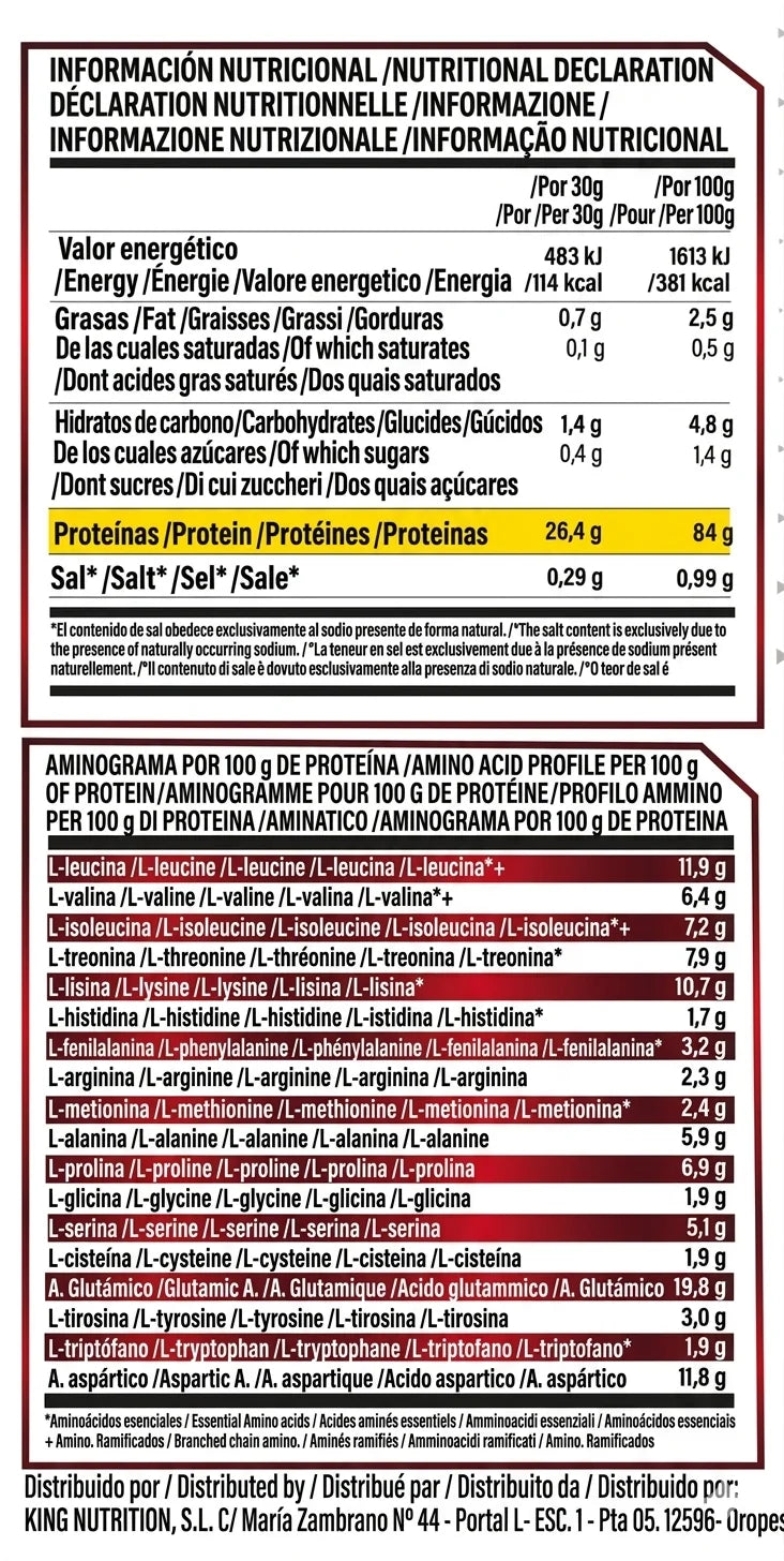 King Nutrition  Pro Isolate Protein 2Kg Proteína Isolada + 200gr de creatine monohydrate*