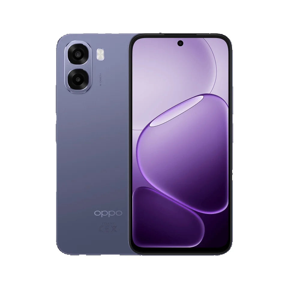 Smartphone OPPO A6X 5G, LCD de 6,75" 120Hz, MediaTek Dimensity 6300, cámara de 50MP, batería de 6100mAh, IP64, NFC, Android, Dual SIM, opciones de 4GB/128GB o 6GB/256GB disponibles, perfecto para el uso diario y juegos.