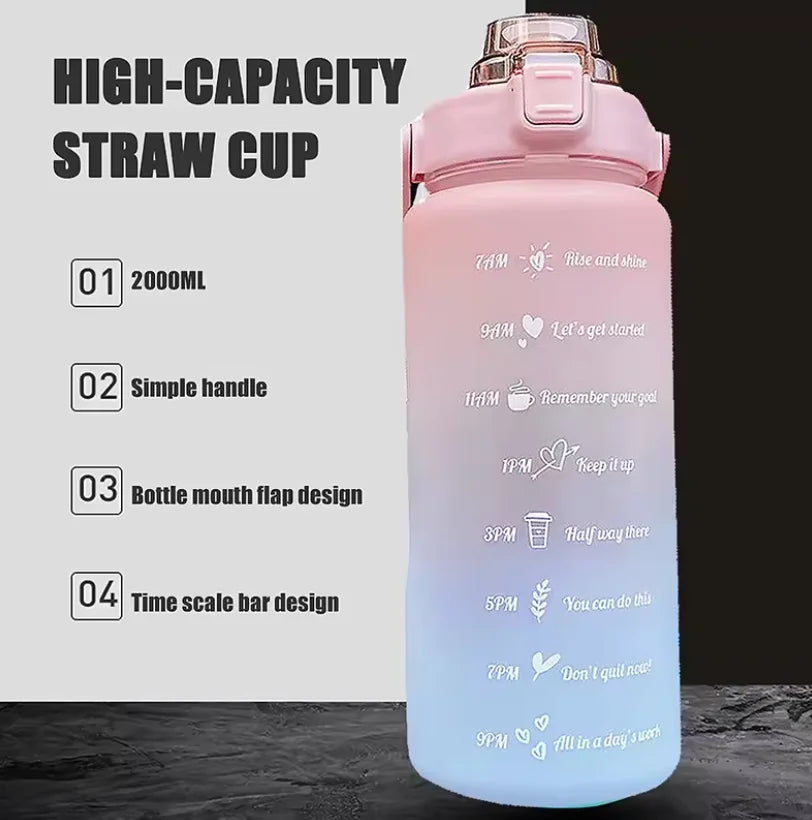 Set de 3 Botellas Deportivas 2Lts - 900ml - 500ml