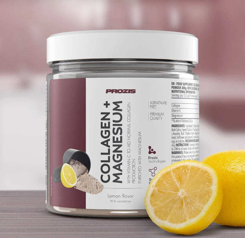Colágeno + Magnesio (300 g) - Prozis  Con vitamina C  Alta calidad  Deliciosos sabores