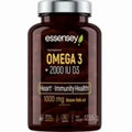 Omega 3 + Vitamina D3 2000 IU – ESSENSEY – 90 Cápsulas | Ácidos Grasos EPA/DHA para Corazón, Cerebro y Defensas