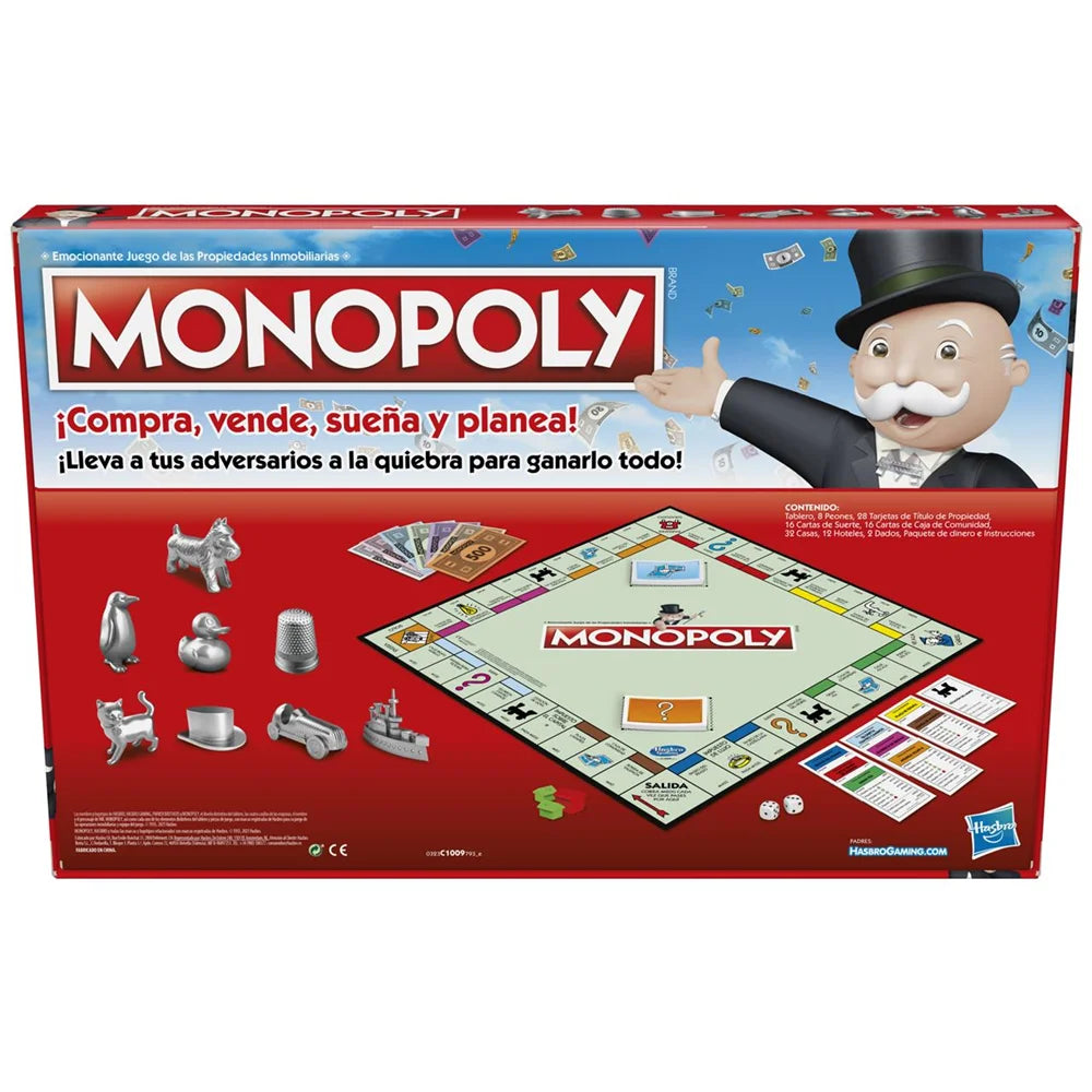 Hasbro - Monopoly clásico Madrid juego Hasbro (plastilina g0009105)
