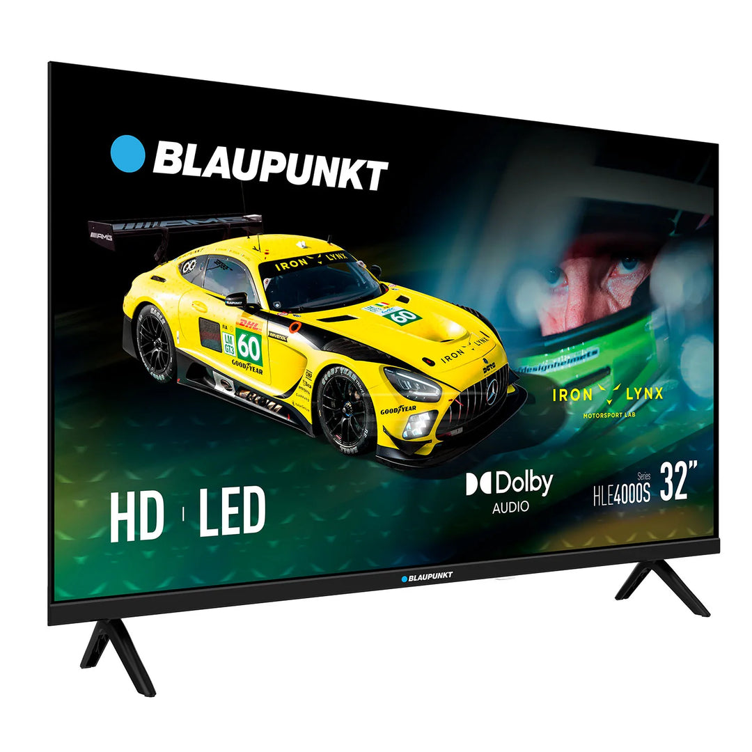 BLAUPUNKT TV 32" HD LED, Dolby Audio, 2×HDMI, 2×USB, Sintonizador DVB-T/T2/C/S/S2, NO SMART TV, 32HLE4000S