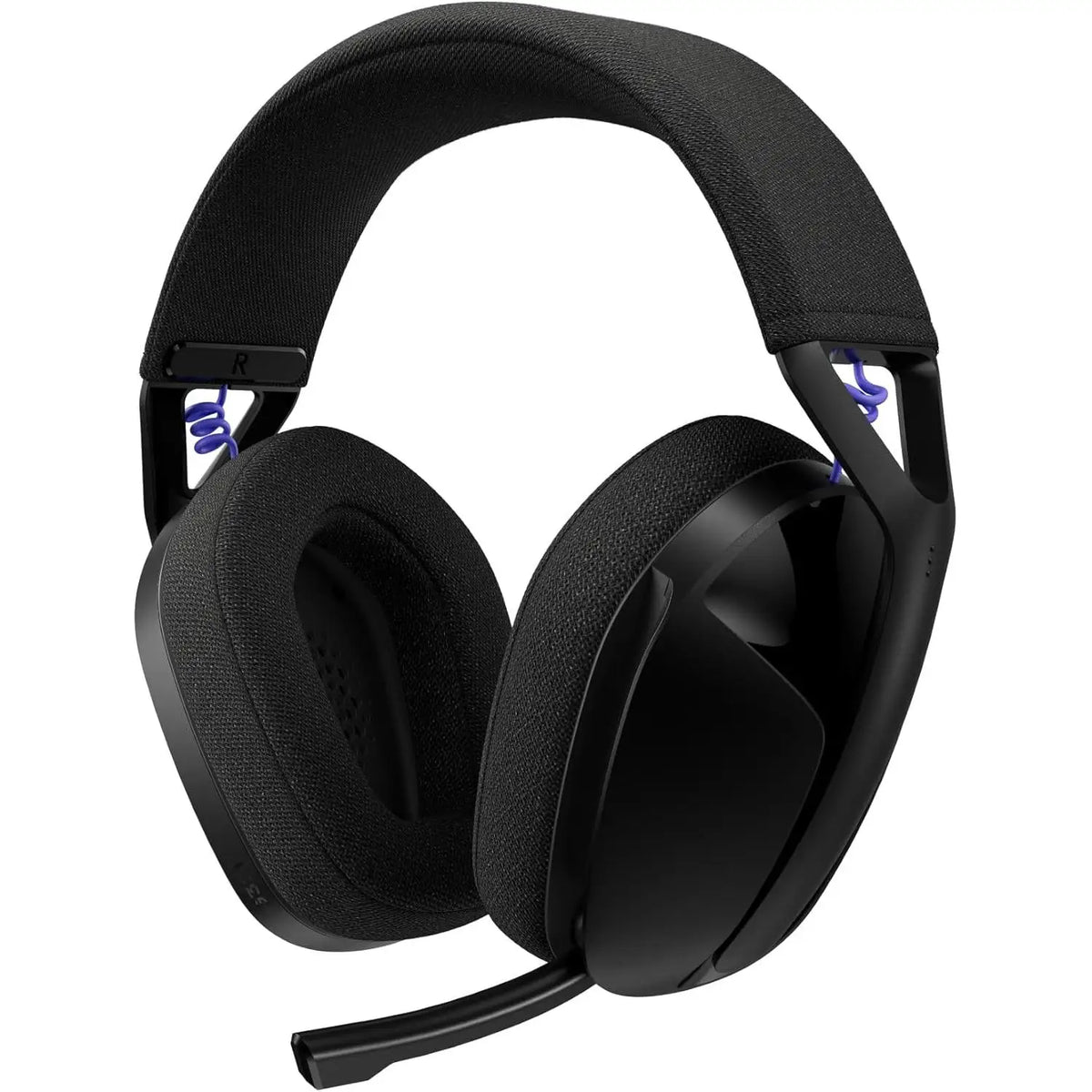 Auriculares inalámbricos para juegos Logitech G321 Lightspeed negros con Bluetooth 5.2, transductores de 40 mm, 20 horas de duración de batería, diseño ligero, micrófono con función de silencio abatible para PC, PS5 y Nintendo Switch.