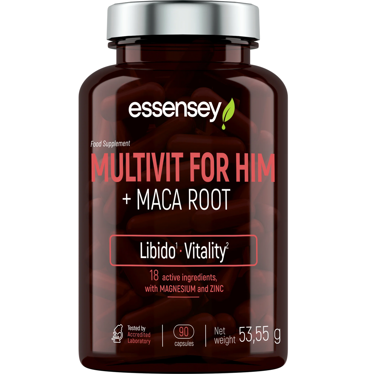 Pack Multivitamínico Hombre y Mujer Essensey | Multivit For Him + Multivit For Her | 180 Cápsulas Totales