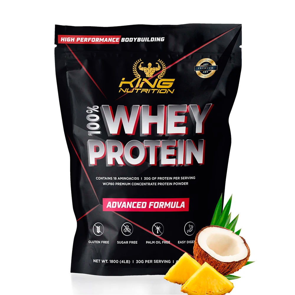 Whey Protein 1,8kg King Nutrition Proteina Concentrada.*