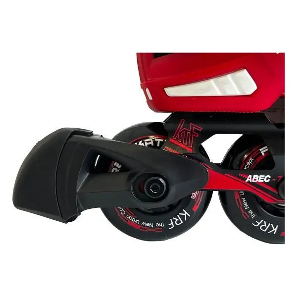 KRF PATÍN FREESKATE AJUSTABLE HARD FIRST BLACK/RED