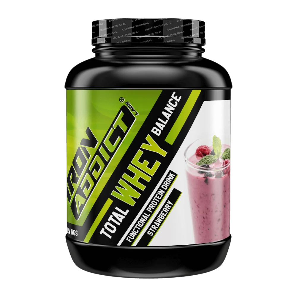 Whey Protein 1.8Kg Iron Addict Labs - Proteína de Suero de Leche de Máxima Calidad+Colágeno+Creatina - Mantenimiento y Desarrollo Muscular - Fortalece las Articulaciones - Mezcla de proteínas - Iron Addict Labs