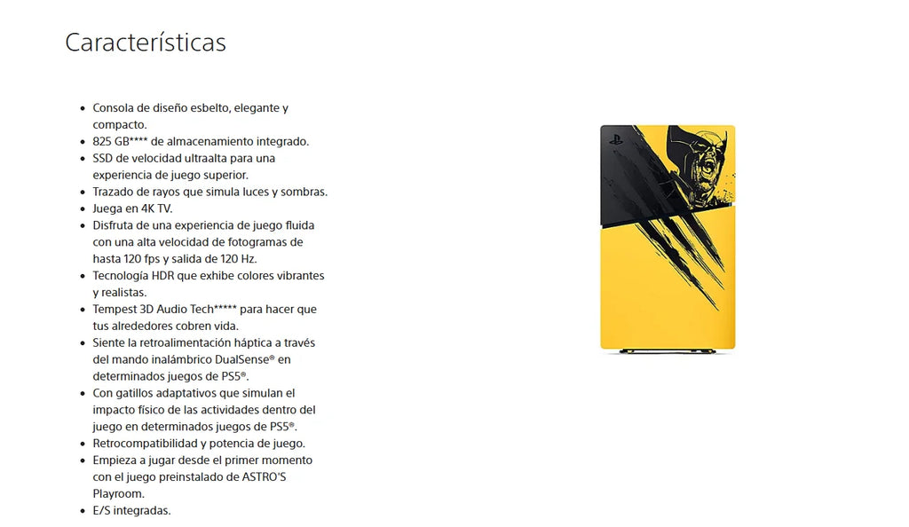 Consola PlayStation 5 Digital 825GB Edición Limitada Marvel