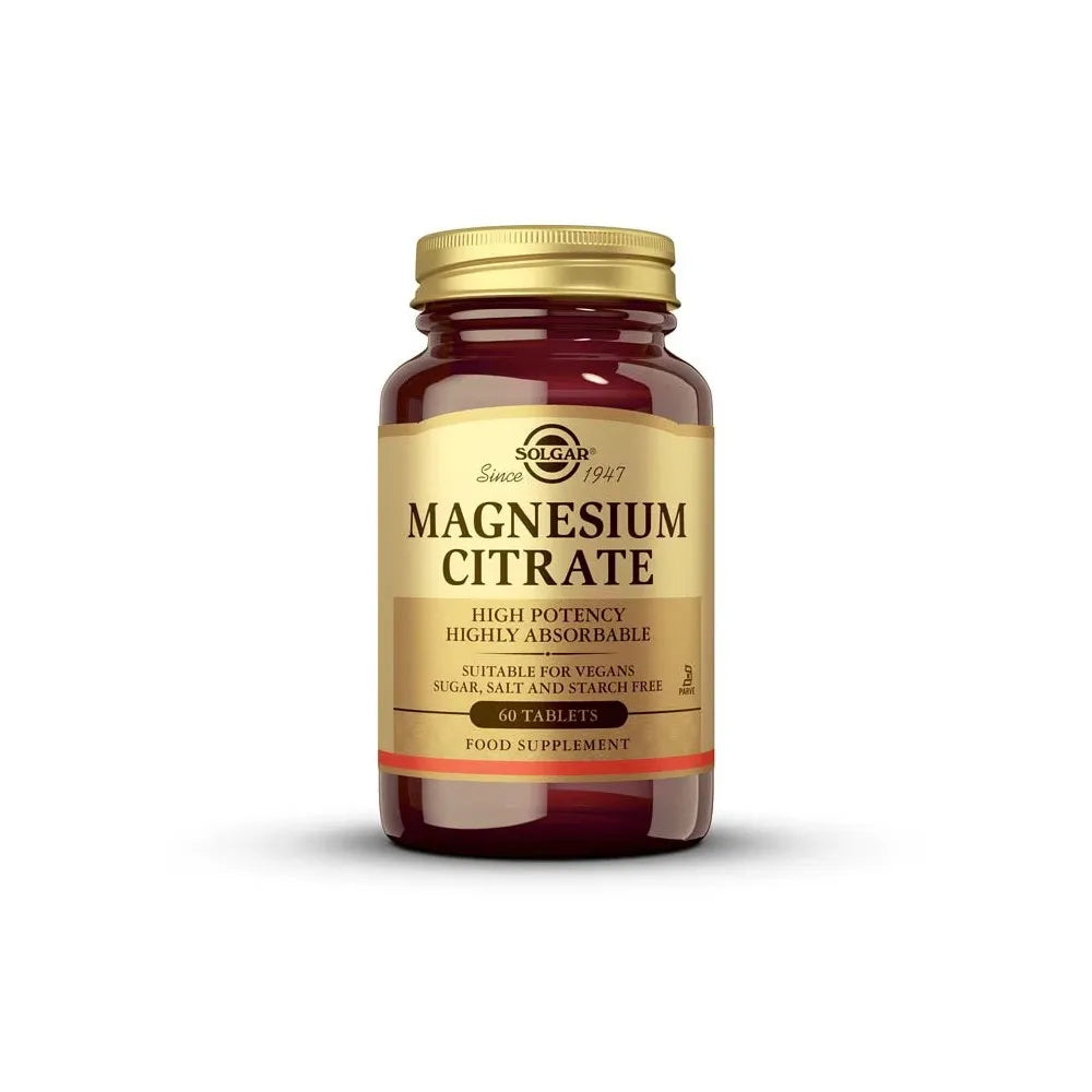 Citrato de Magnesio 200mg (60 ó 120 Comprimidos) de Solgar