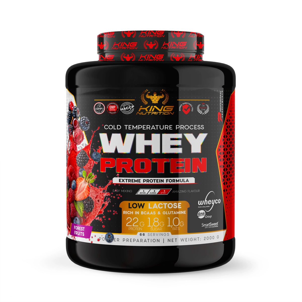 Whey Protein 2Kg King Nutrition Proteina Concentrada