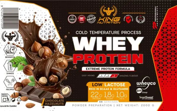 Whey Protein 2Kg King Nutrition Proteina Concentrada