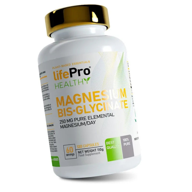 LIFE PRO BISGLICINATO DE MAGNESIO 120 CAPS