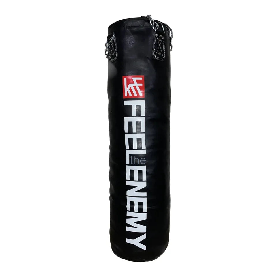 SACO DE BOXEO PROFESIONAL SIN RELLENO NEGRO 120x35CM KRF FEEL THE ENEMY