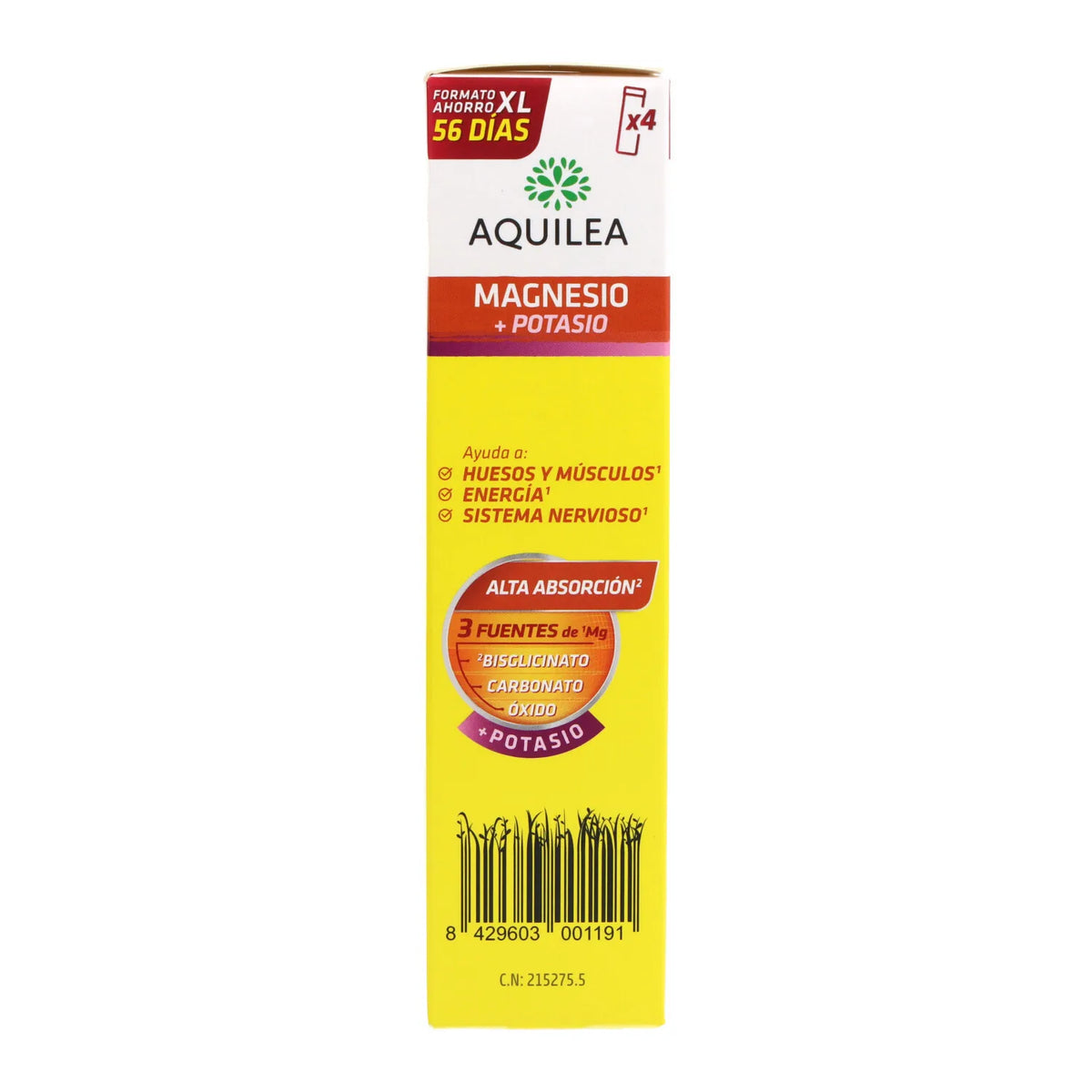 Aquilea Magnesio + Potasio 56 Comps Efervesentes Promo