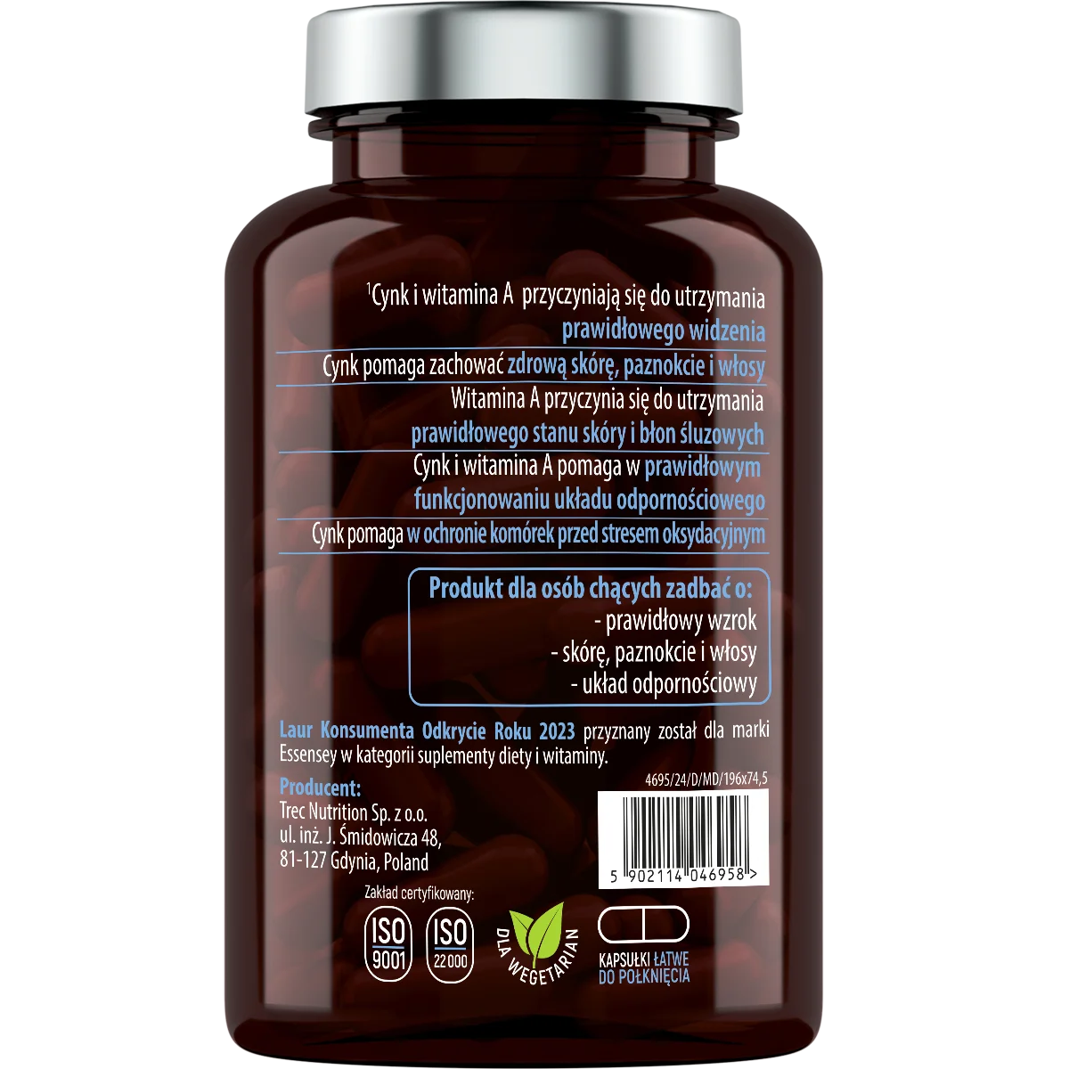 Essensey Lutein Forte – Complejo de Luteína, Zinc y Vitamina A