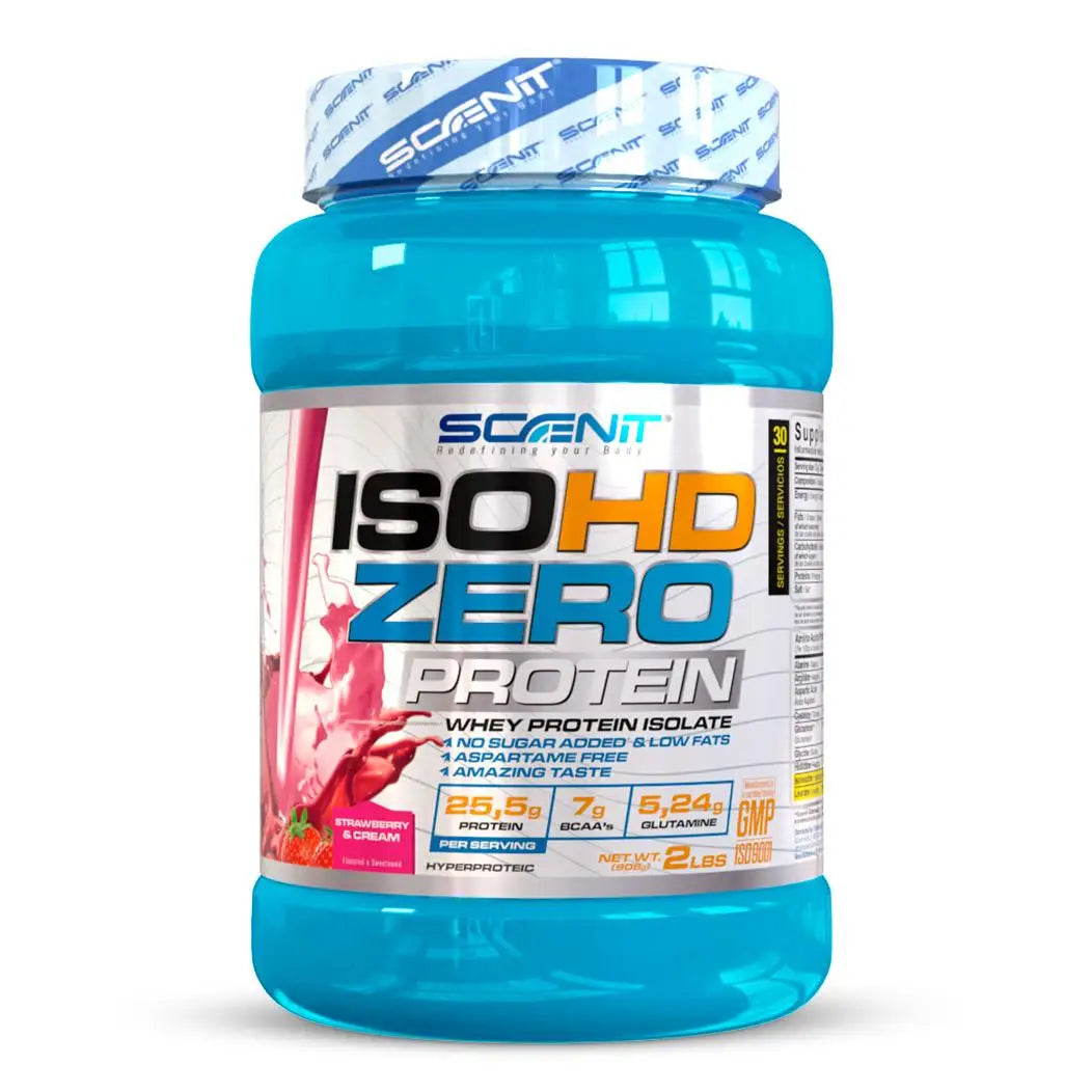 ISOHD Zero Protein - 2,27 kg y 908 g - 100% proteina isolate - Proteína isolada - Proteína isolatada - Hasta 86 g de proteína por cada 100 g. Ideal para el desarrollo muscular
