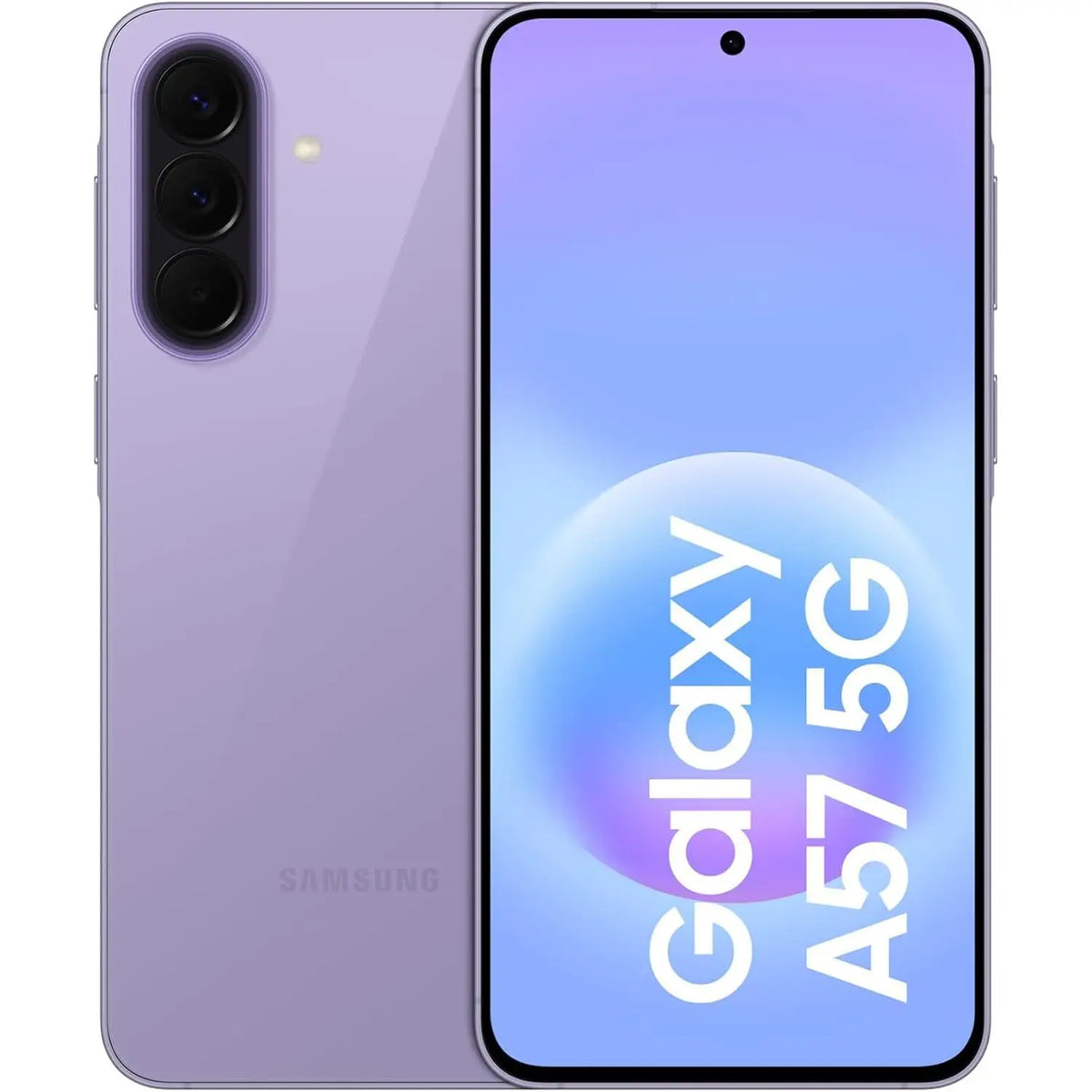 Samsung Galaxy A57 5G, 256 GB, smartphone fino con IA, 8 GB de RAM, triple cámara de 50 MP, batería de 5000 mAh para 2 días de uso, resistente al agua IP68, pantalla Super AMOLED de 6,7 pulgadas, versión europea.
