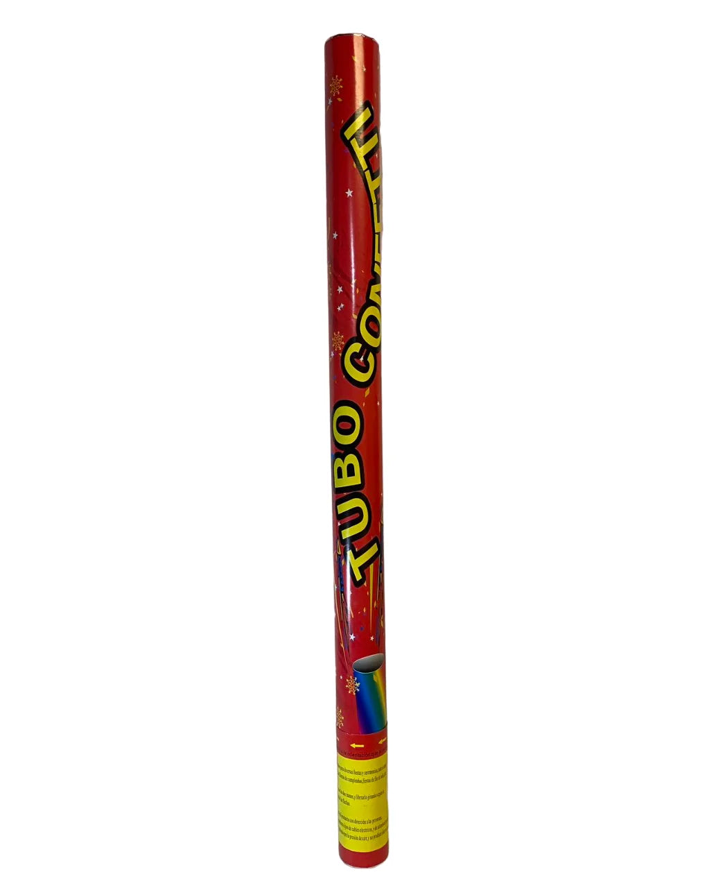 Maxia Market Cañón de confeti Tubo Confetti para fiesta celebraciones multicolor metal metalico 27 - 77 cm