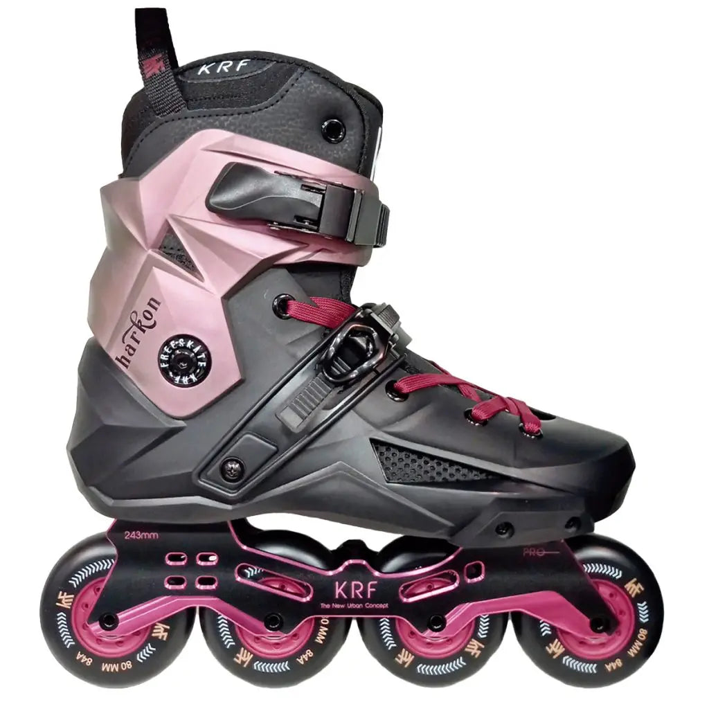 KRF HARKON PATIN FREEESKATE 4x80 BLACK/BURGUNDY