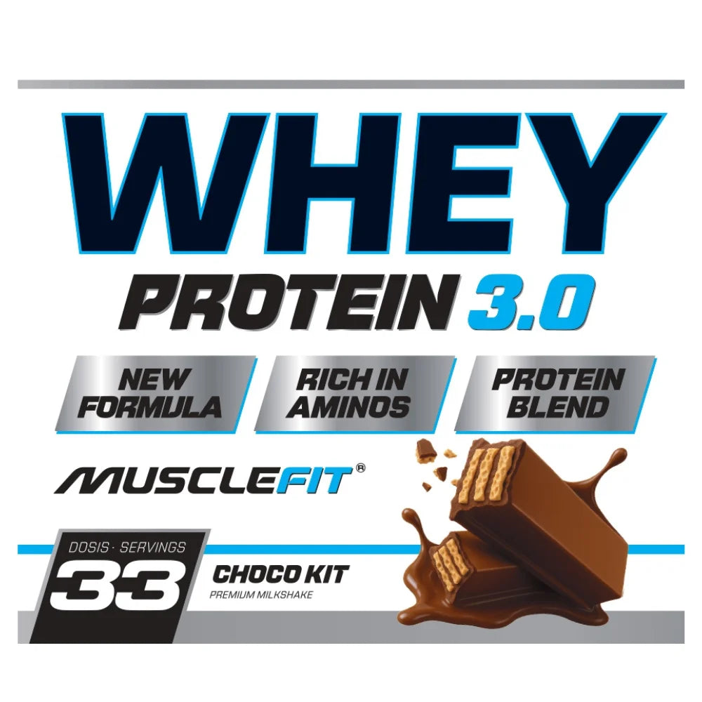 WHEY 3.0 BLEND PROTEIN 1kg MUSCLEFIT ENTREGAS 24/48 HORAS