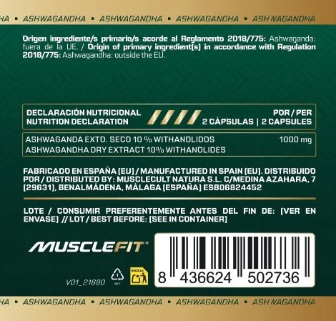 Pack Mente y cuerpo saludable│Ashwagandha 100caps + Whey Protein 2kg + Omega 3 90caps │ Musclefit + ALLNUTRITION - MUSCLECULT