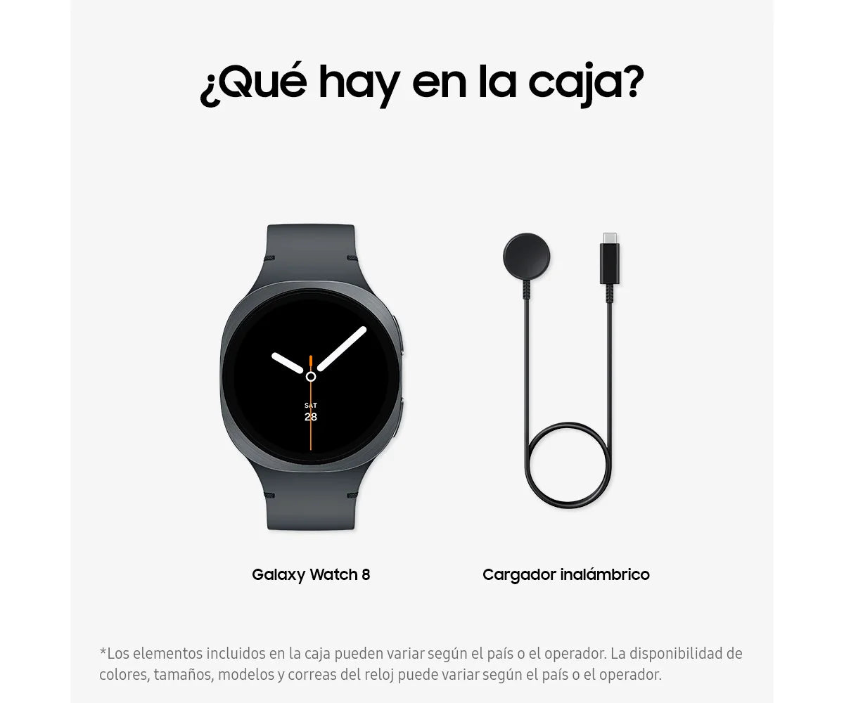 Reloj inteligente Samsung Galaxy Watch8 con GPS, Bluetooth 5.3, pantalla táctil HD de 1.31"/1.47", resistencia al agua IP68, monitoreo de salud y carga inalámbrica rápida para hombres y mujeres.