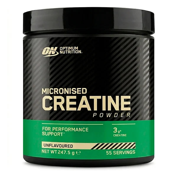 Optimum Nutrition Creatina Monohidrato Micronizada - 247.5g (55 Servings) - Rendimiento y Fuerza