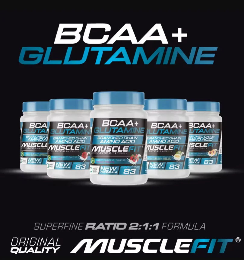 Glutamina + BCAA´s 500g - MuscleFit  Aminoácido
