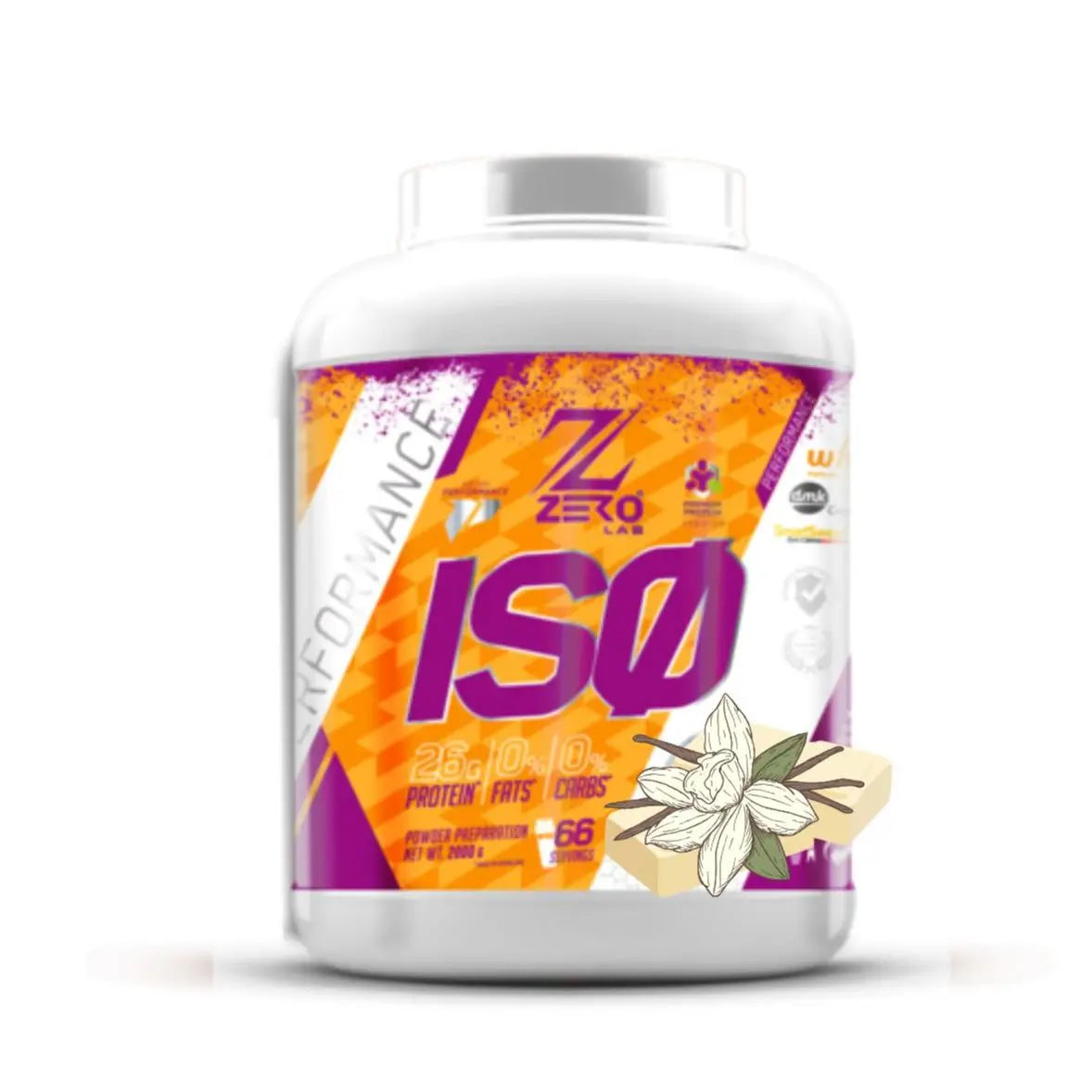 ISO PROTEIN - Proteína ISO 1kg-2kg Zerolab - AISLADO de proteína de suero de leche WHEYCO®. La mejor calidad para la recuperación muscular. Bajo en grasas, sin azucares añadidos.