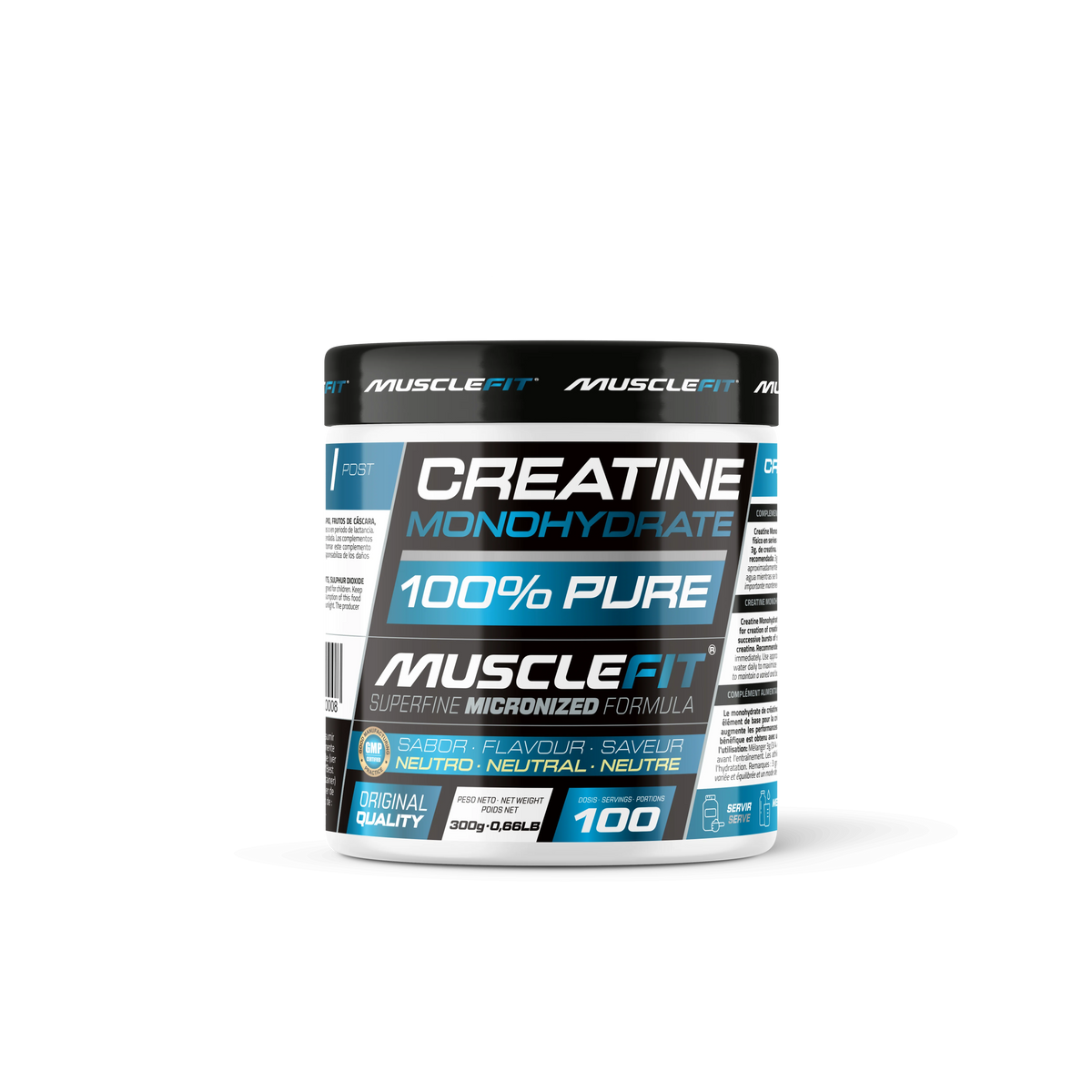 Creatina Monohidrato Micronizada 300g - MuscleFit│MuscleVip