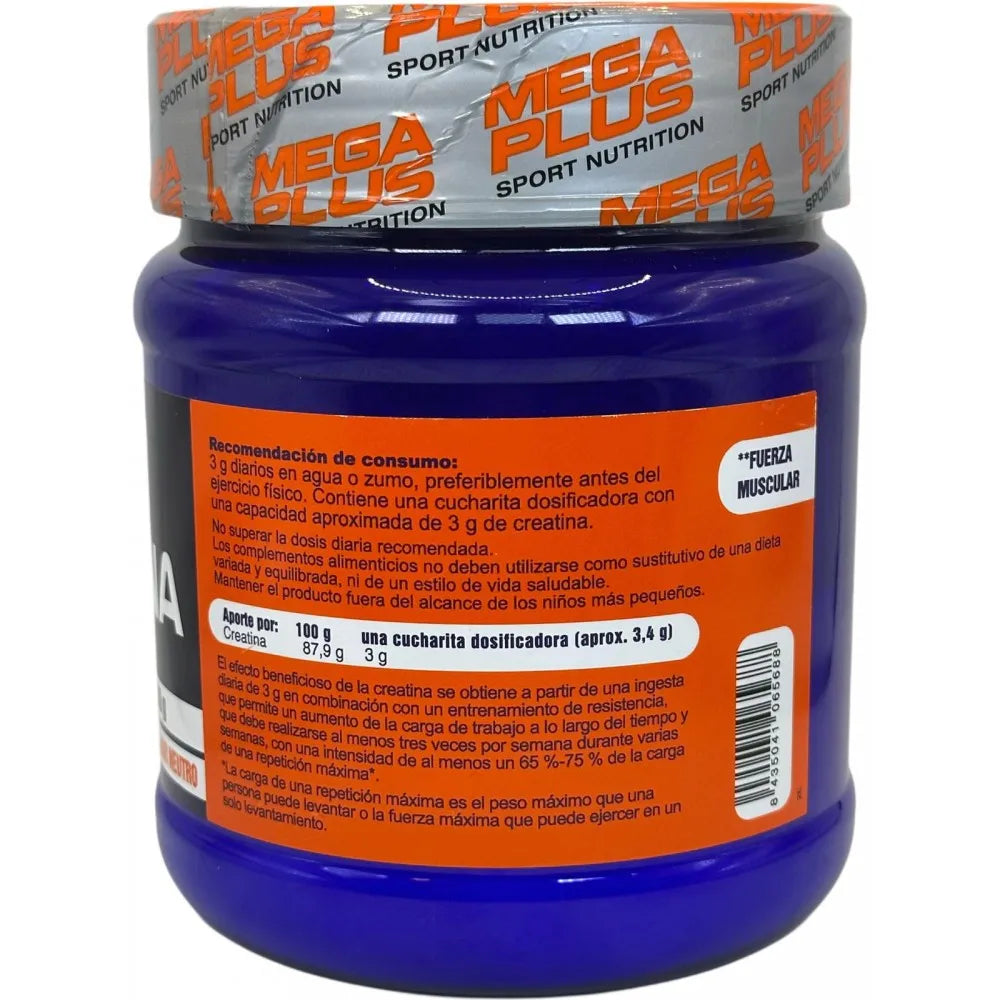 Creatina (CREAPURE®) 300gr sabor neutro serie competition de MEGAPLUS