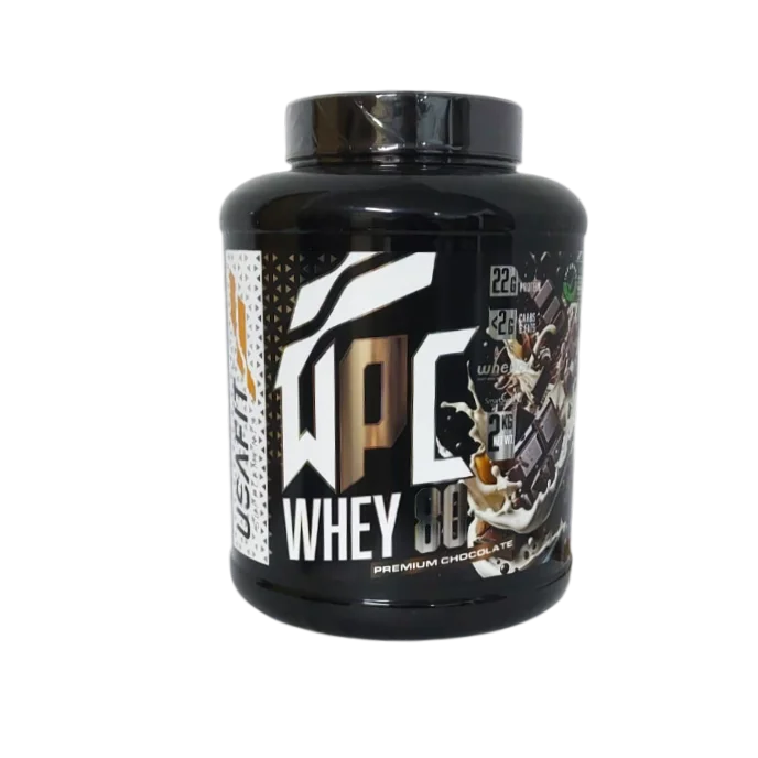 Usafit - Proteína WHEY 80  sin azúcares añadidos, concentrado de suero 100% para recuperación muscular post-entrenamiento. Elige tu sabor!